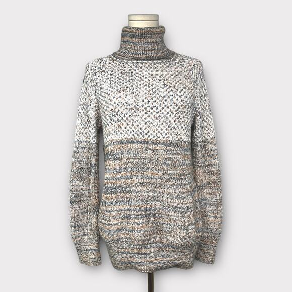 Prana Abelle Multicolor Knit Turtleneck Sweater Tunic Size XS - Picture 1 of 5